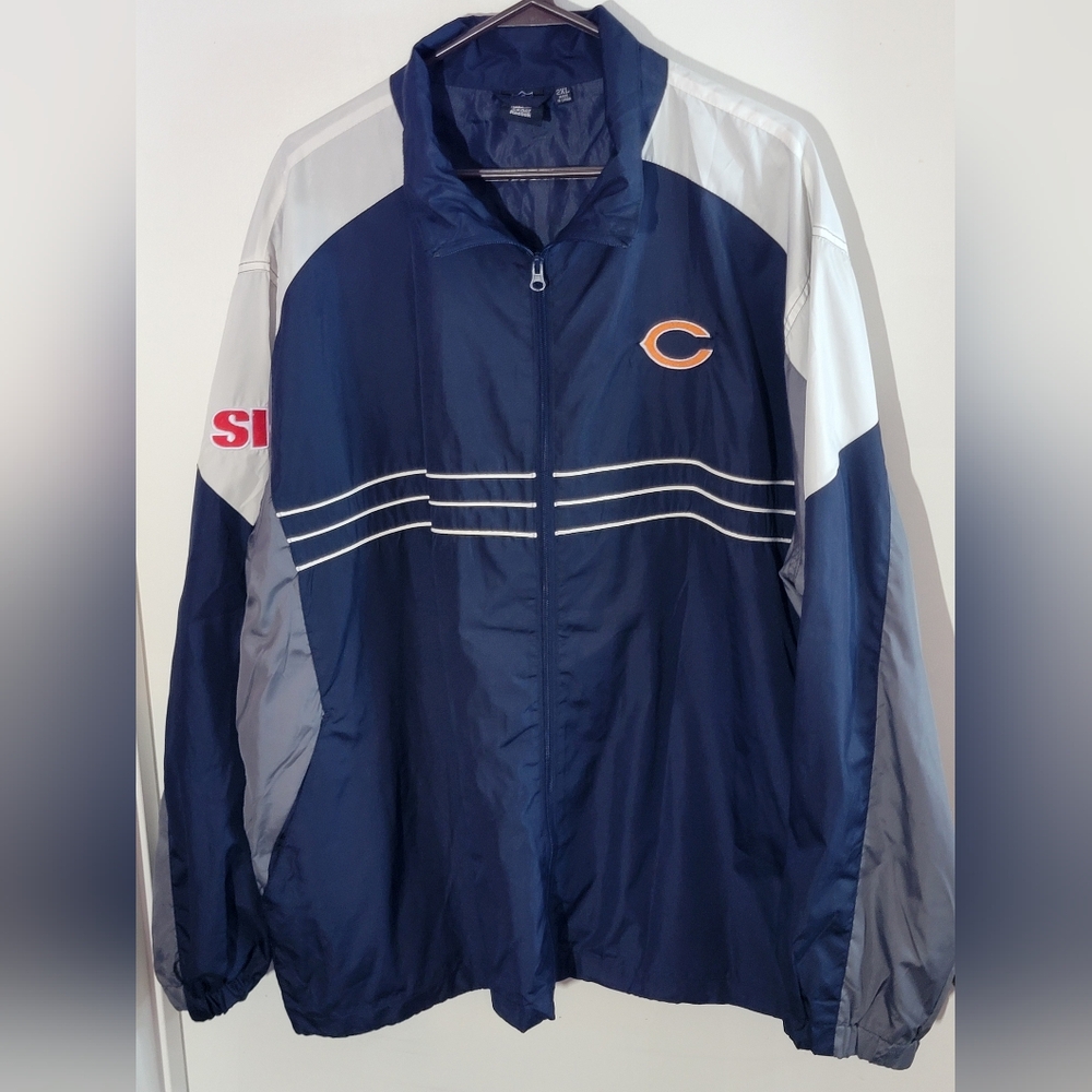 Reebok NFL Chicago Bears Men's Lightweight Windbreaker Jacket Size 2XL